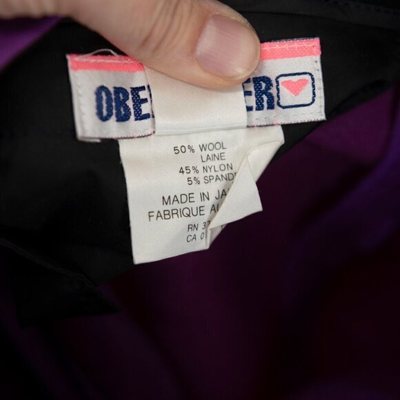 Obermeyer Women's Wool blend stirrup ski pants Purple | 12 (fits like an 8) - Picture 6 of 7